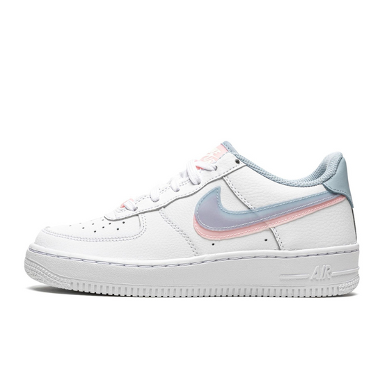 AIR FORCE 1 LV8 "Double Swoosh - White / Blue / Pink"